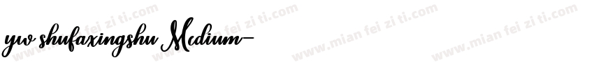 yw shufaxingshu Medium字体转换